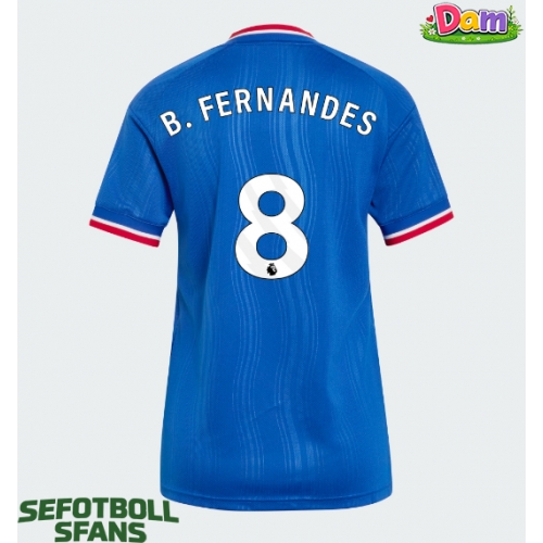 Manchester United Bruno Fernandes #8 Bortatröja Kvinnor 2026-27 Kortärmad
